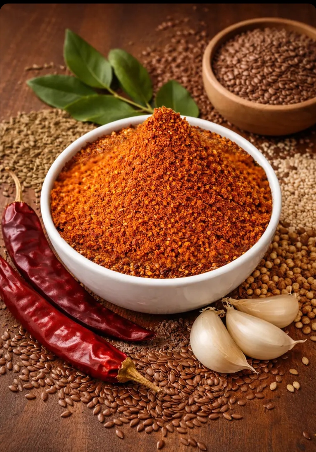 Aviseginjala karam podi ( Flaxseeds )