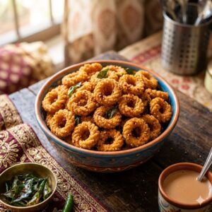 Chinna chegodilu ( Small Crunchy ring murukku )