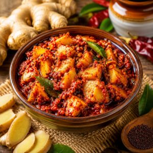 Ginger pickle ( Allam pacchadi )