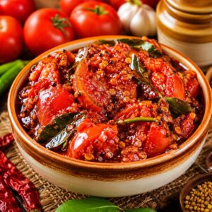Tomoto pickle ( tamata pacchadi )