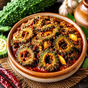Kakarakaya pickle ( Bittergourd pickle )