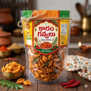 karam gavvalu ( Spicy shells )